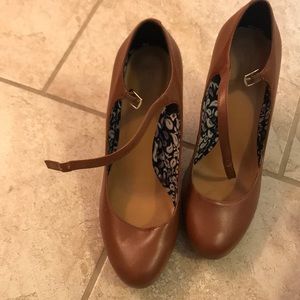 Brown Mary Jane Inspired pumps